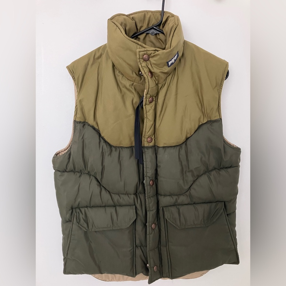 Vintage Jansport Women’s Down Puffer Vest Metal Snap Button